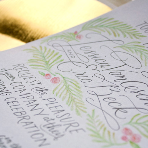 wedding invitation design | Taryn Eklund Ink