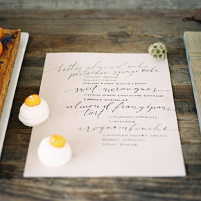 dessert menu design | Taryn Eklund Ink